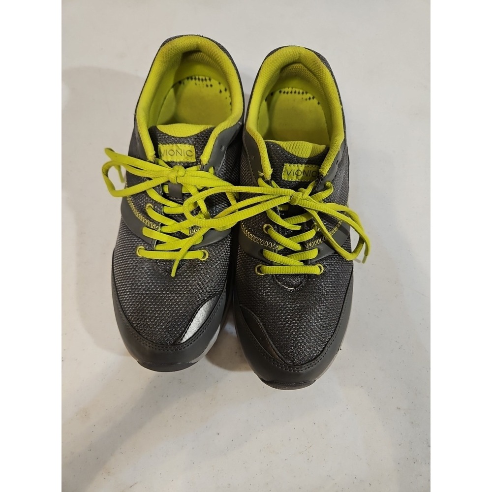 Vionic Kona Shoes Womens 8 Gray Athletic Walking Lace Up Comfort Sneakers (S81 - Picture 6 of 9